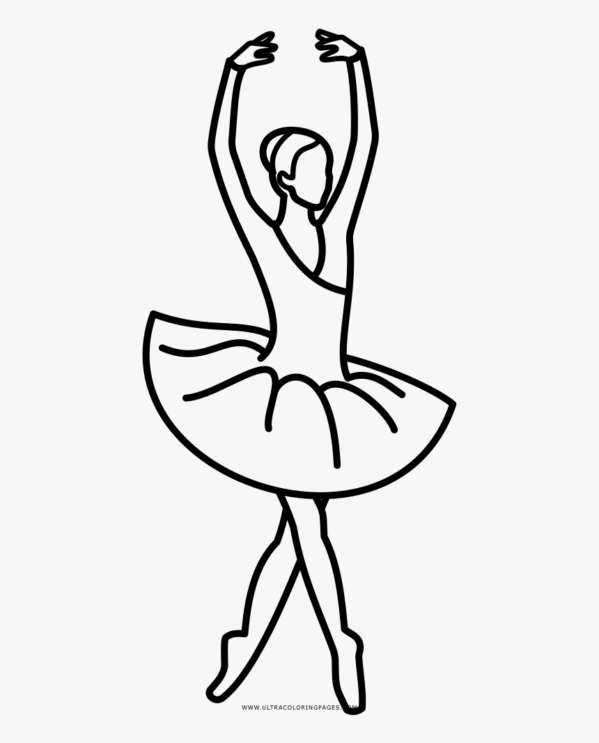 балерина легко рисунок