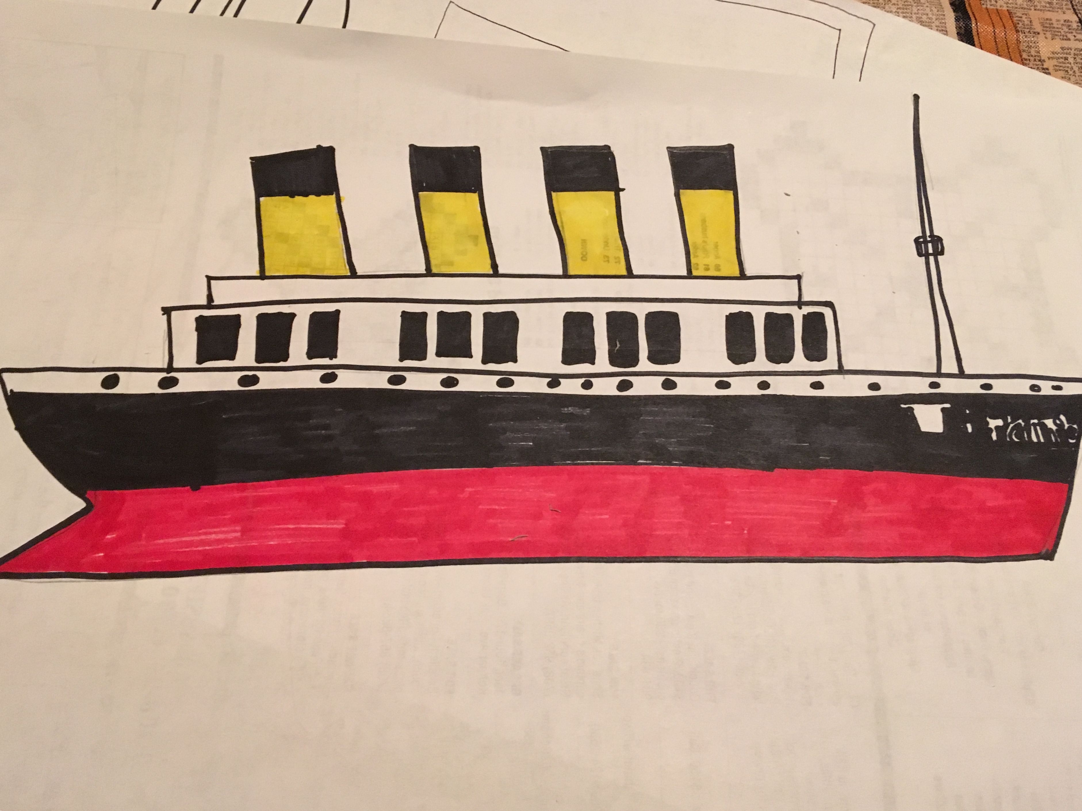 Титаник рисунок карандашом - 57 фото