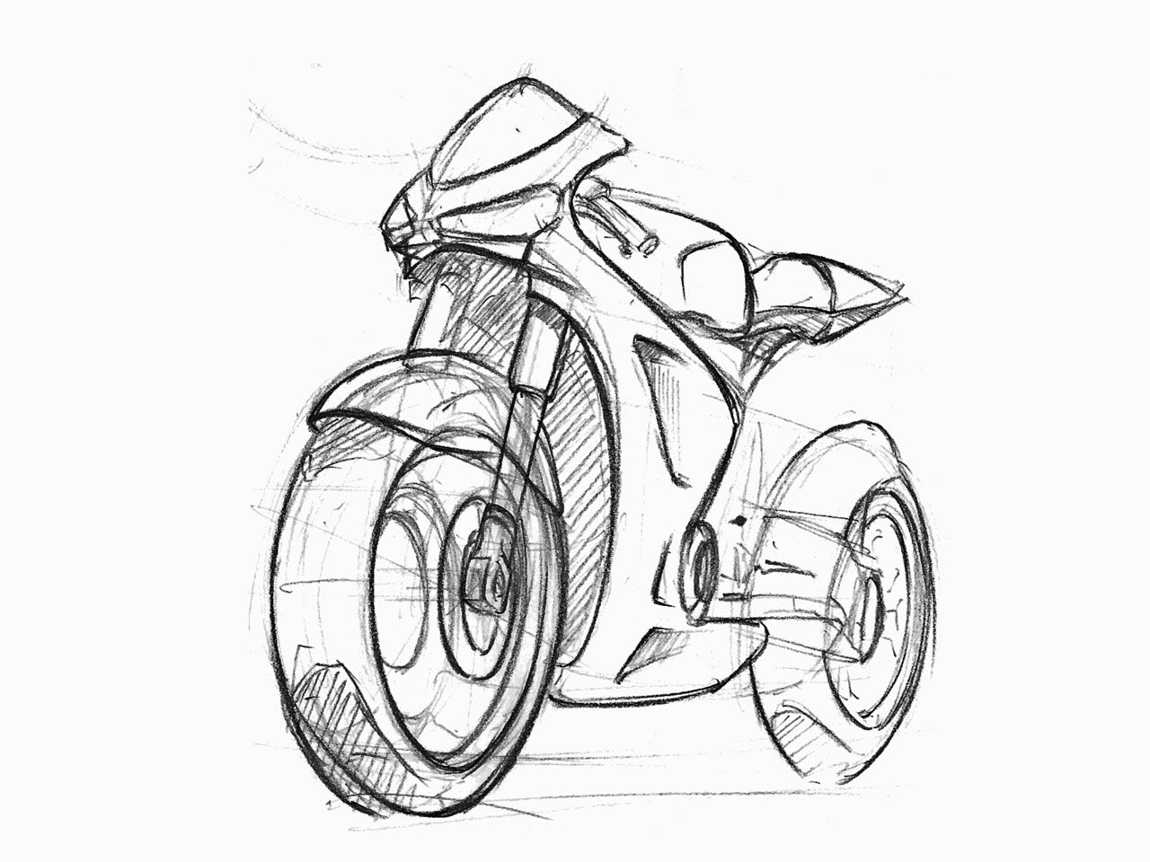 Как нарисовать мотоцикл карандашом поэтапно | Zeichnen lernen, Auto zeichnen, Skizzenbuch kunst