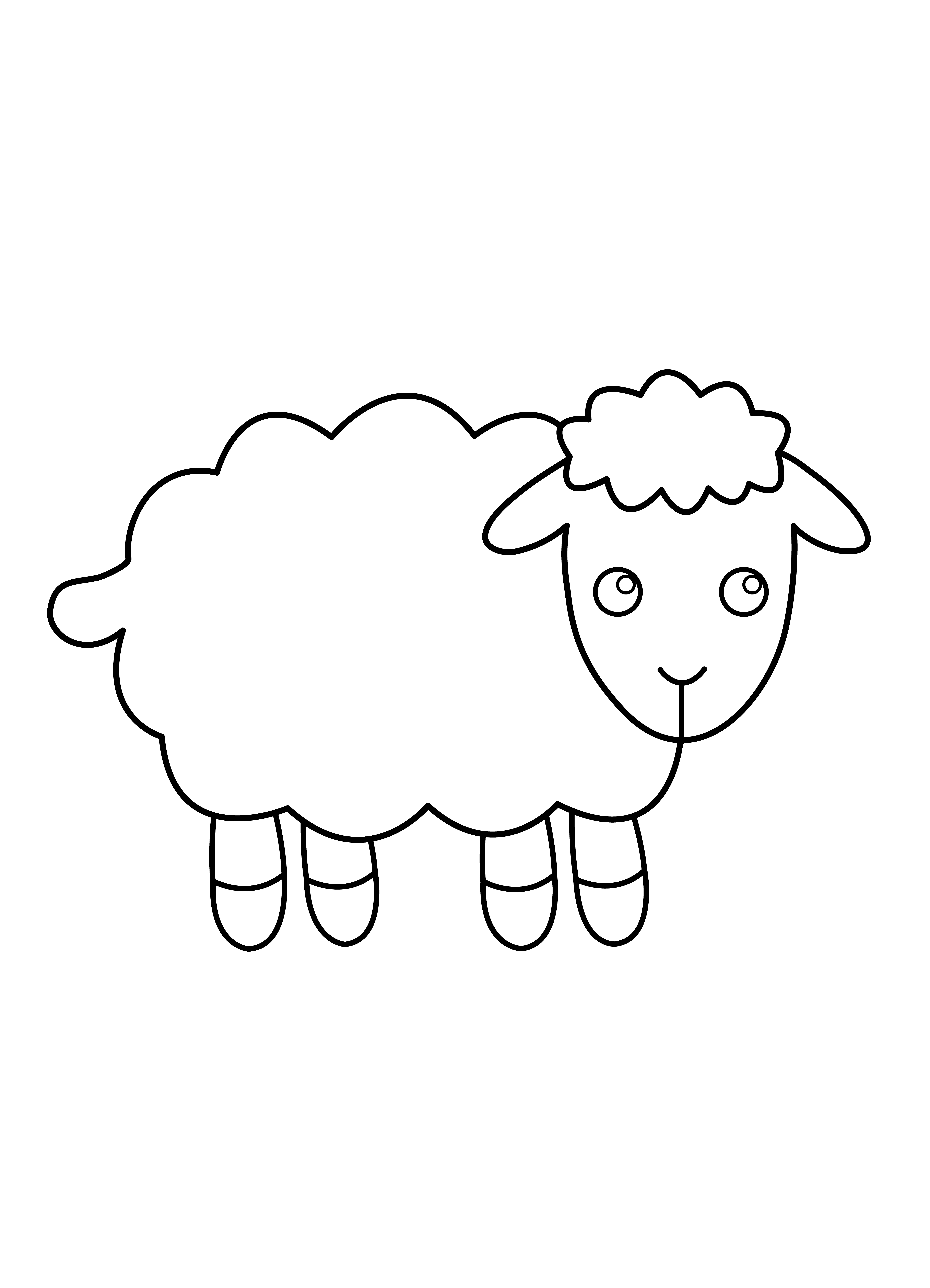 Как нарисовать овцу – символ 2015 года – цветными карандашами