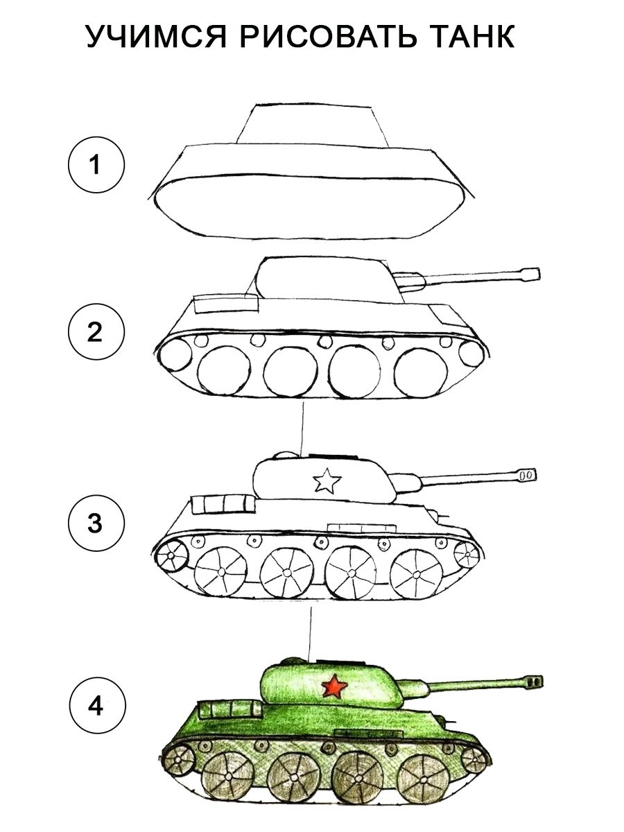 Картинки танков для срисовки - 77 фото