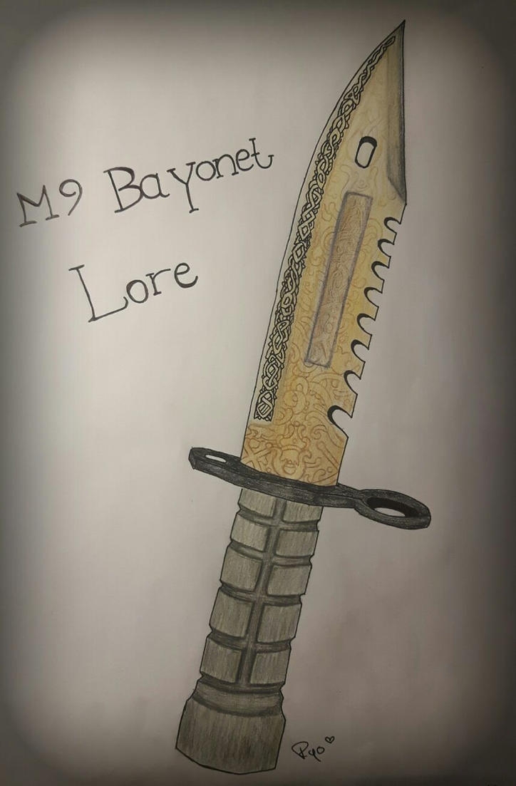 Боевой штык-нож м9 из бумаги