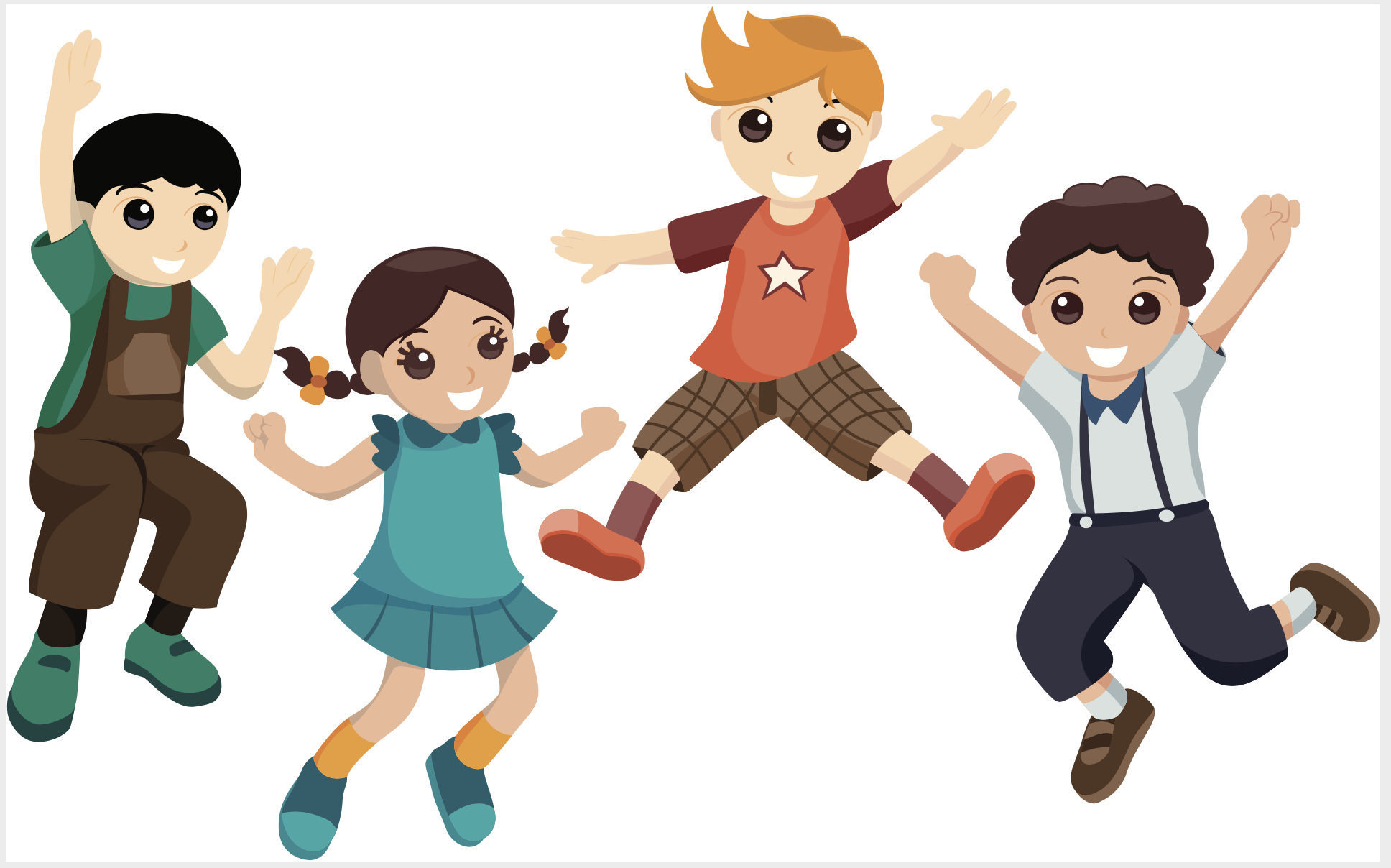 Подвижная перемена в школе. Анимация играющих детей. Ученики танцуют. Школьники на перемене. Подвижные игры для детей.