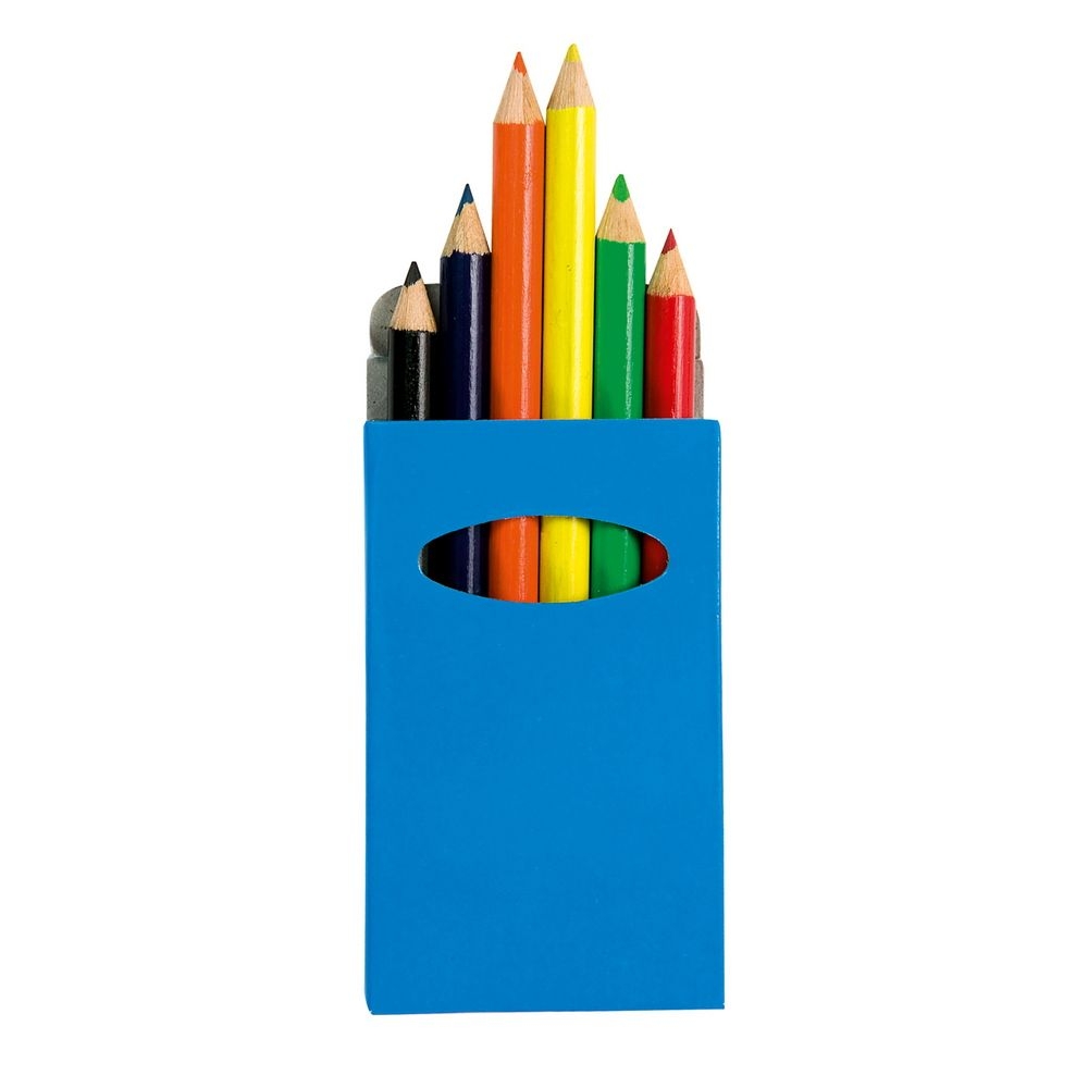 Сувенир, Эльга, Стакан-раскраска, Гжель + карандаши, h=12,5см, в коробке | Буквоед Арт. СК