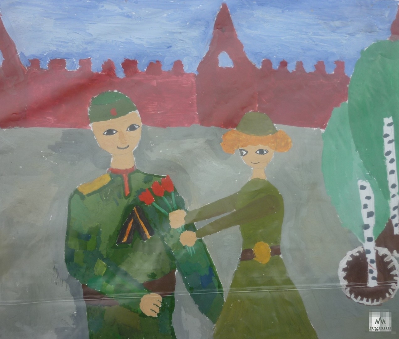 Конкурс детских рисунков на тему Бессмертный полк