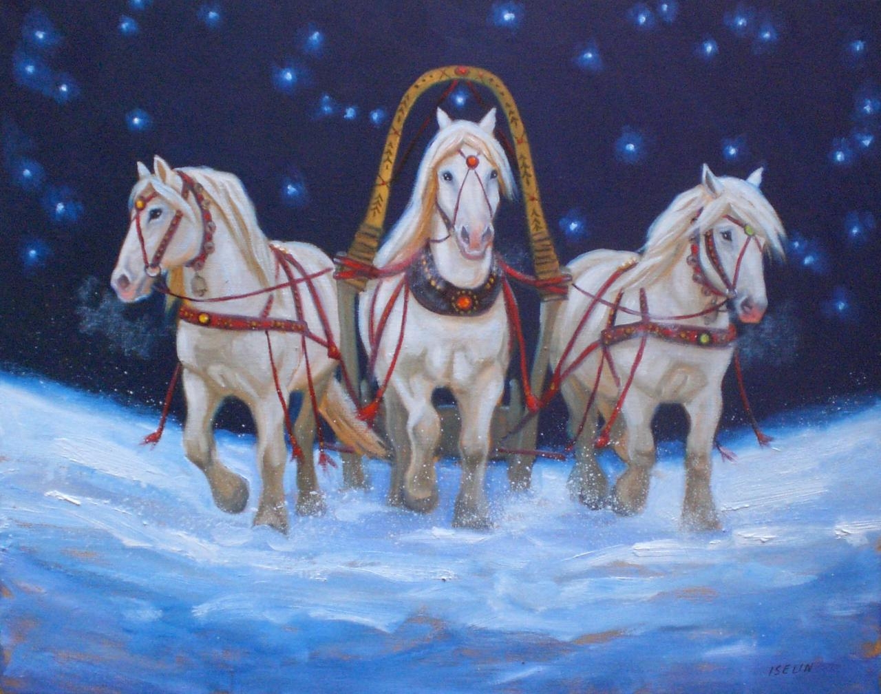 3 тройки лошадей. Тройка лошадей Свиридов. Зимняя тройка Васнецов.