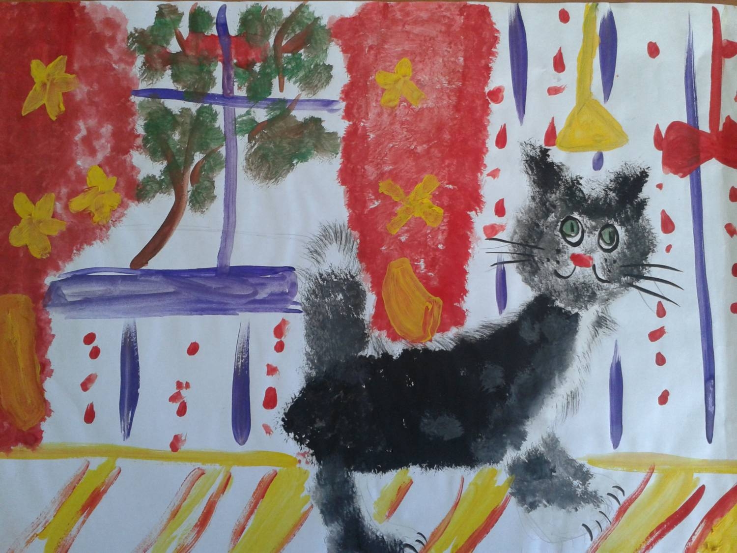 Кошки детский сад. Рисование кошки в детском саду. Кошка рисунок для детей. Рисунок кошки на конкурс. Кошка детский рисунок.