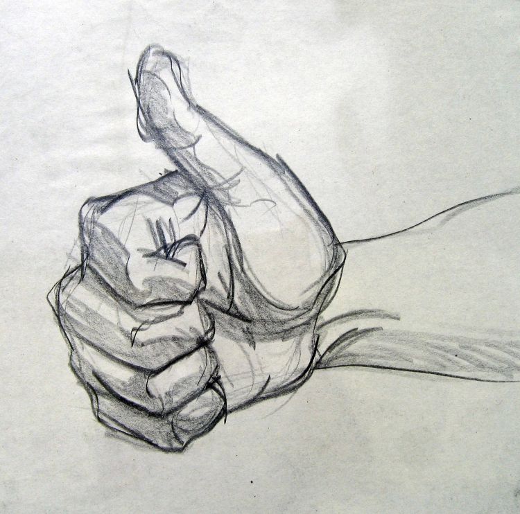 Нарисованный кулак