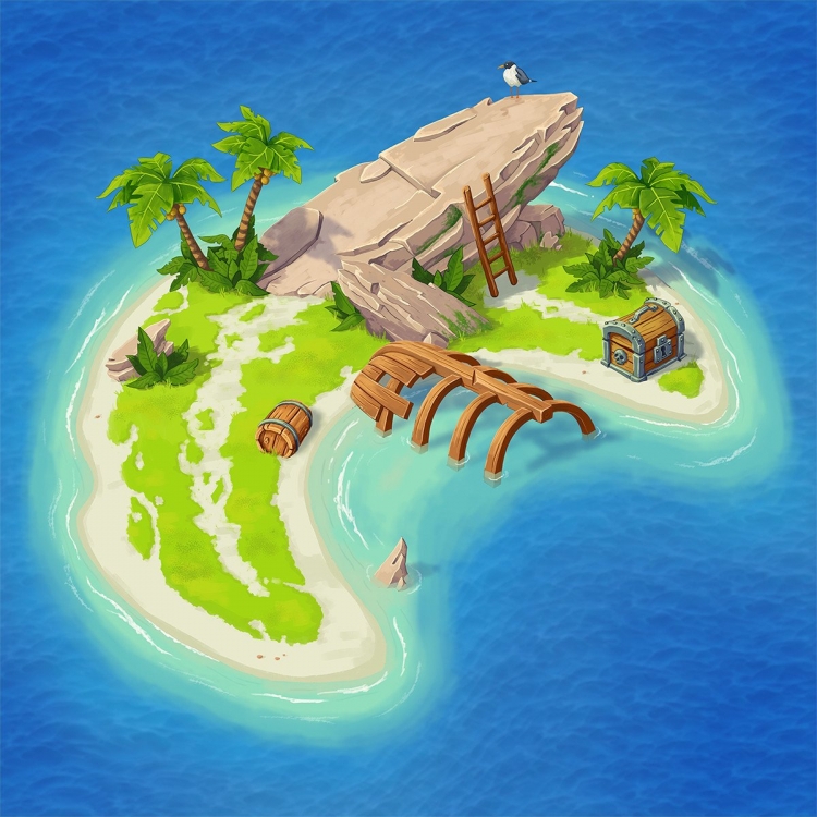 Остров нарисованный