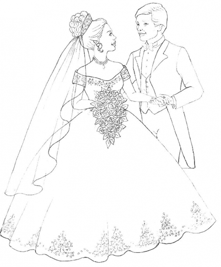 Платье свадебное рисунок (50 фото) » Рисунки для срисовки и не только