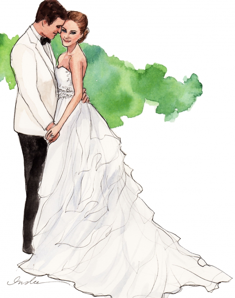 Рисунок невеста и жених поэтапно (45 фото)