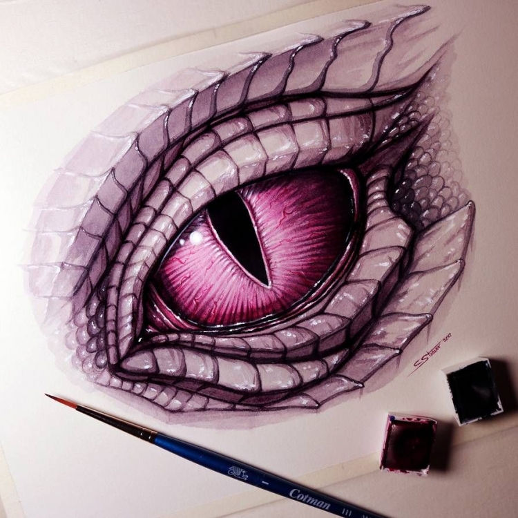 Змеиный глаз нарисованный