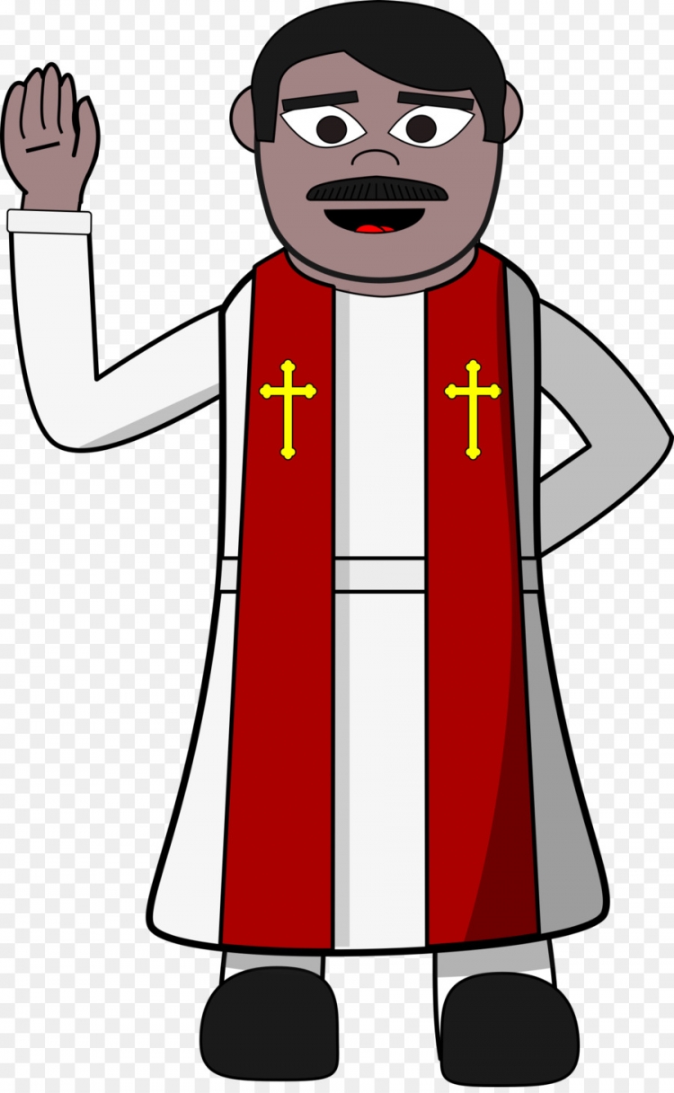 Нарисованный священник