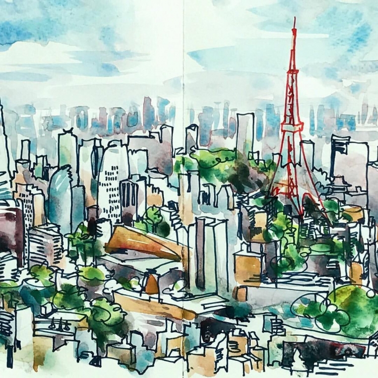 Нарисованный Токио
