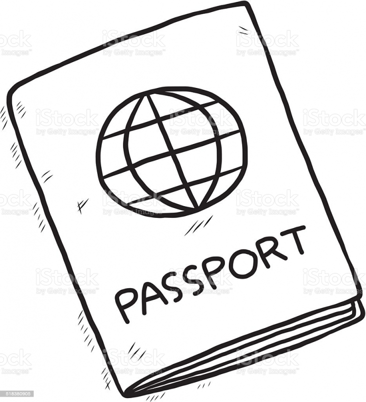 Паспорт нарисованный от руки