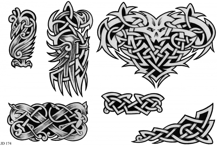 Тату (татуировка) Кельтские: значение и эскизы женские и мужские