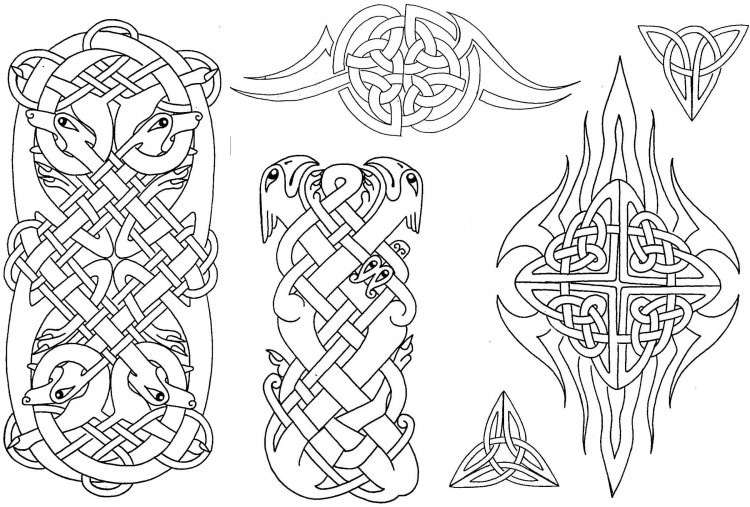 Рисуем кельтский орнамент. Простейшие способы