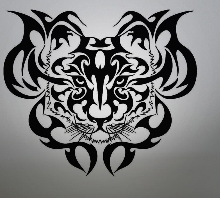 Кельтский узор тигр