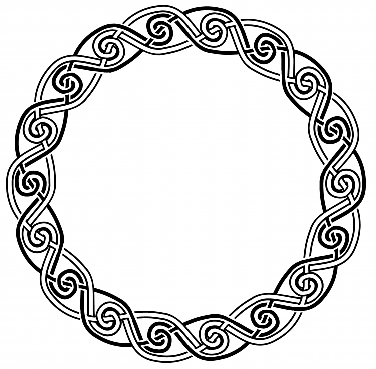 Кельтский узор по кругу