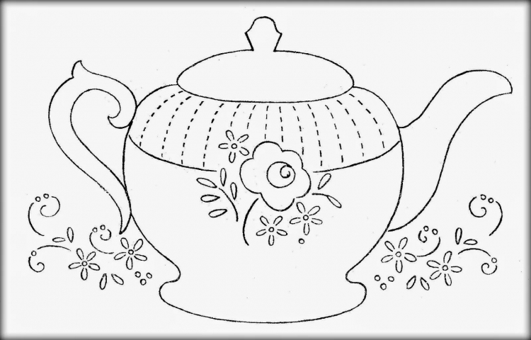 Узор для росписи чайника