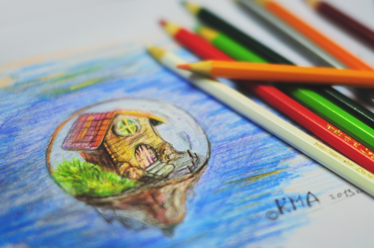 Курсы рисования цветными карандашами