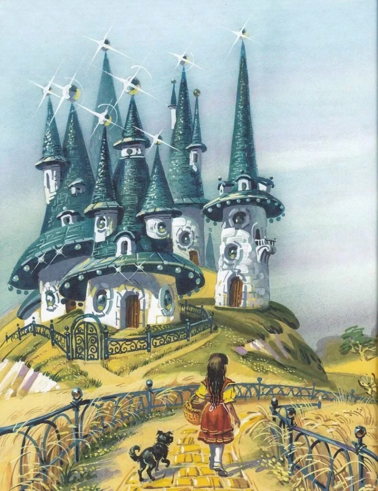 Иллюстрация к сказке волшебник изумрудного города