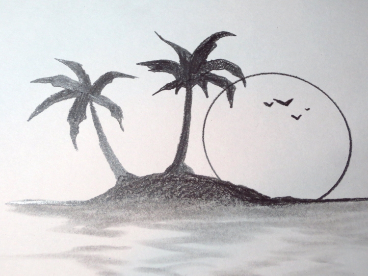 Иллюстрация к романсу островок