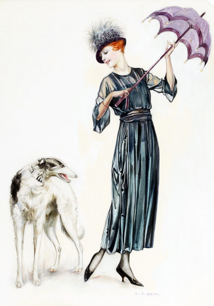 Дама с собачкой иллюстрации