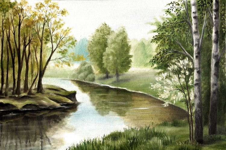 Река иллюстрация
