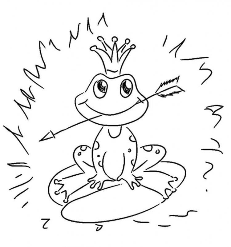 Иллюстрация к сказке Царевна лягушка разукрашка