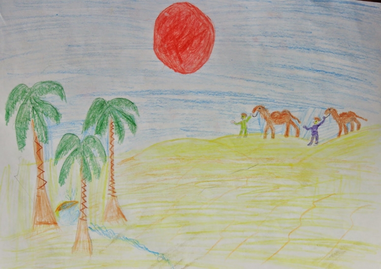 Иллюстрация к стихотворению три пальмы Лермонтов