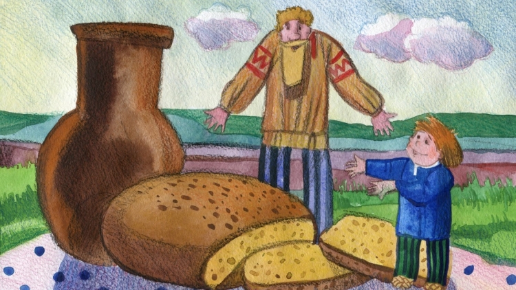 Рисунок к сказке мальчик с пальчик