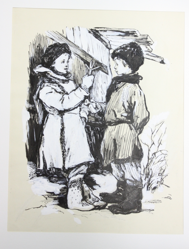 Иллюстрации к детство Никиты Толстого