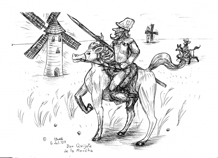 Иллюстрация к рассказу Дон Кихот