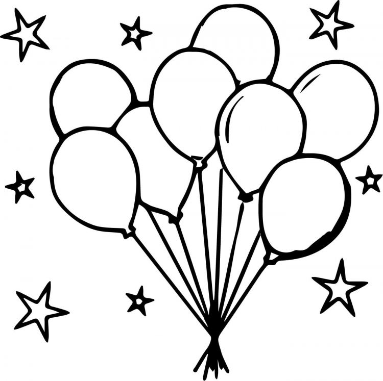Картина раскраска Воздушные шары над рекой (KH2221) Идейка