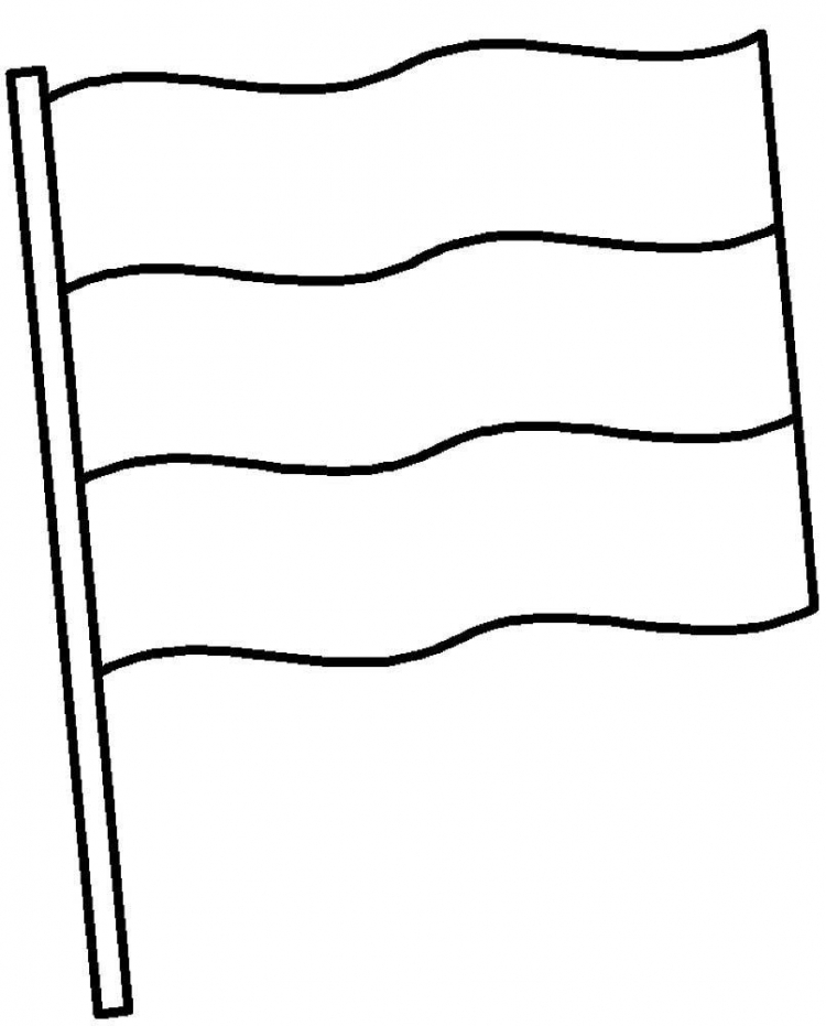 Раскраска Флаг Франции распечатать - Флаги и гербы