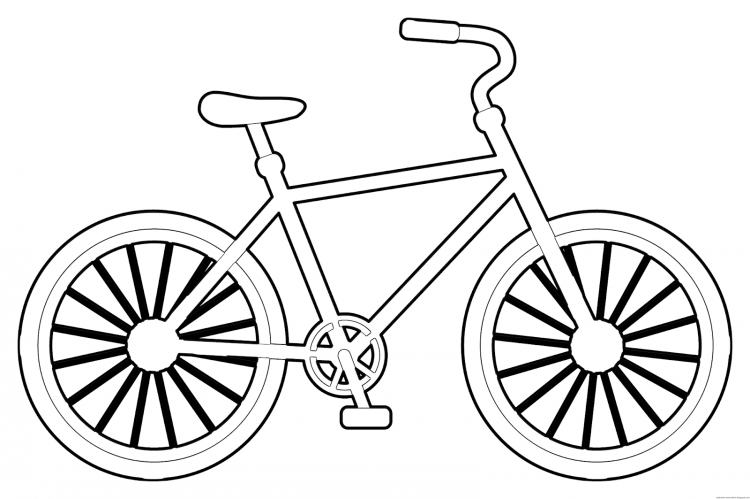 Мальчик на велосипеде раскраска для детей