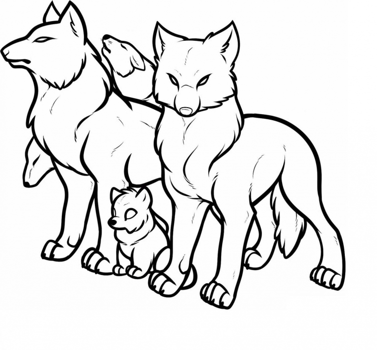 Раскраска онлайн Серый волк из сказки бесплатно