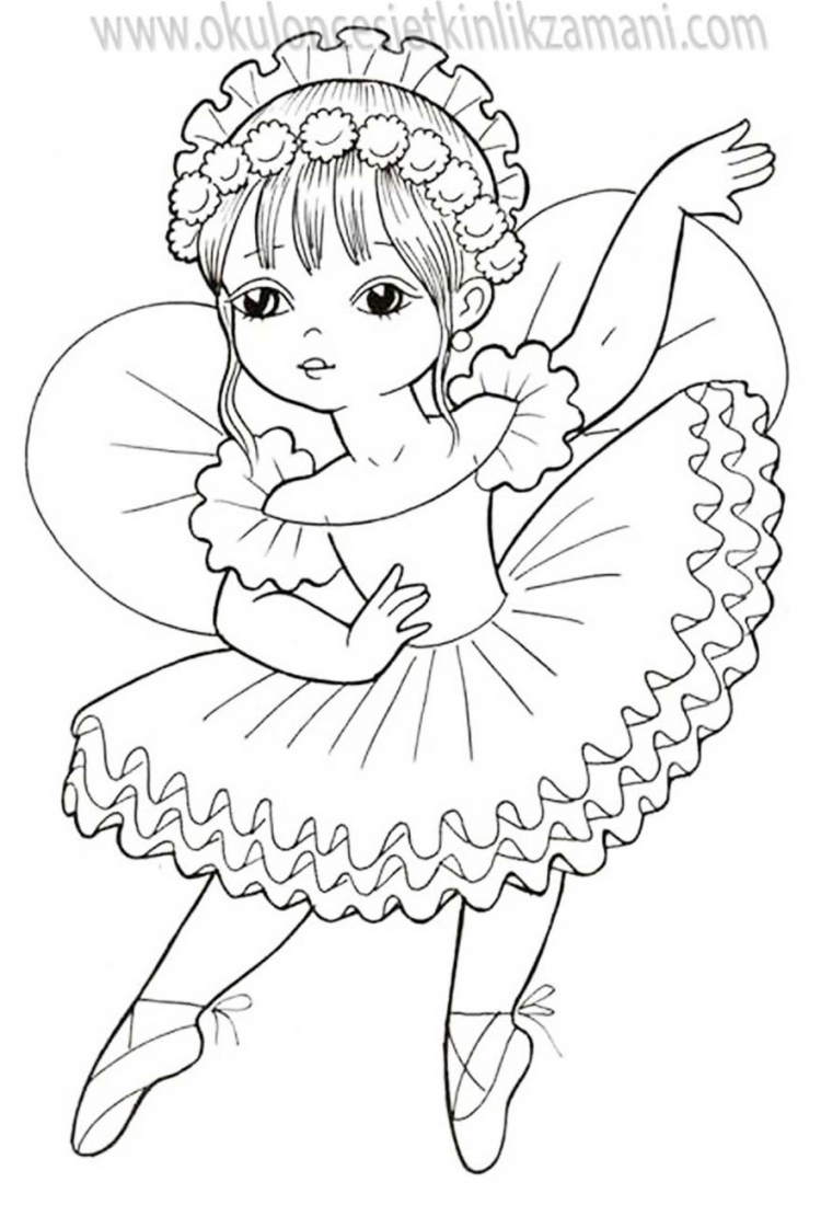 Раскраска Кукла | Раскраски для детей трех-четырех лет