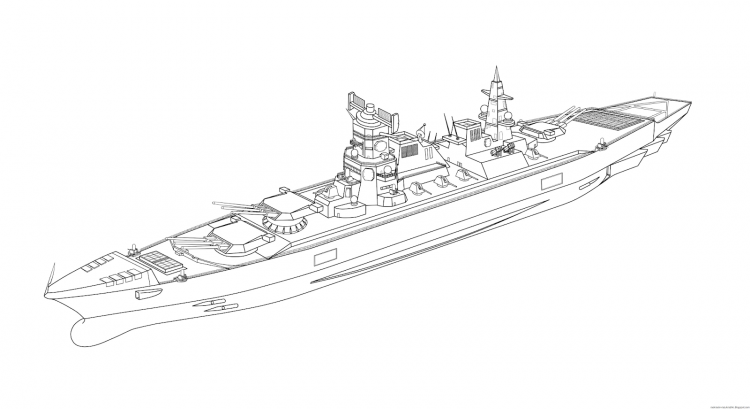 Рисунки военных кораблей для детей