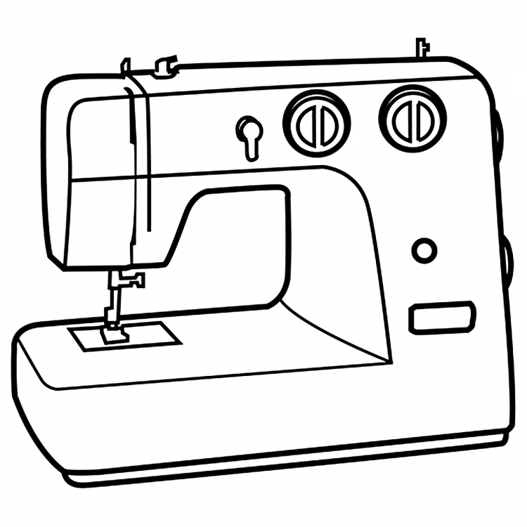 Швейная машинка раскраска для детей