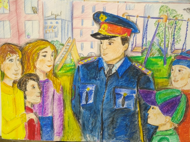 Рисунок полицейского для детей в детском саду (51 фото)