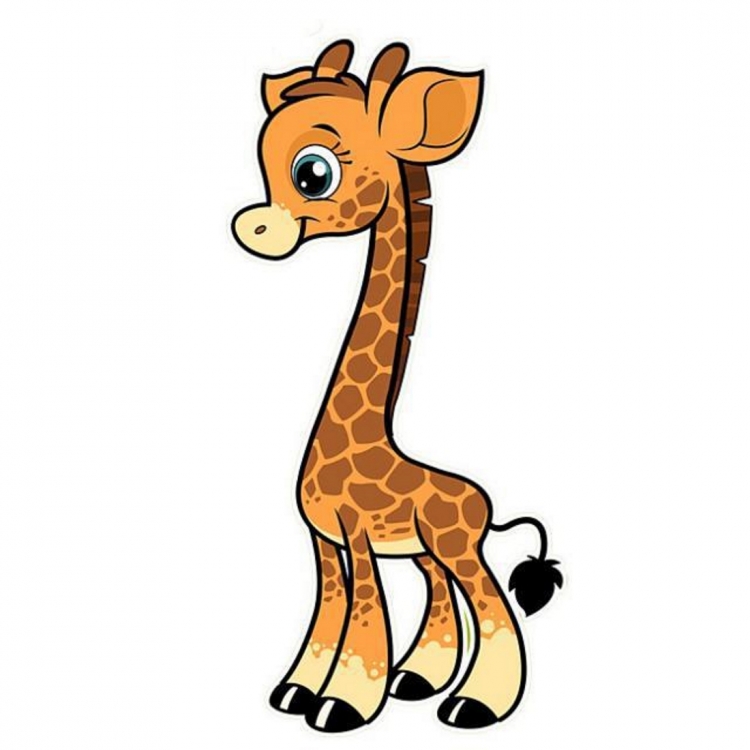 Рисунок жирафа для детей