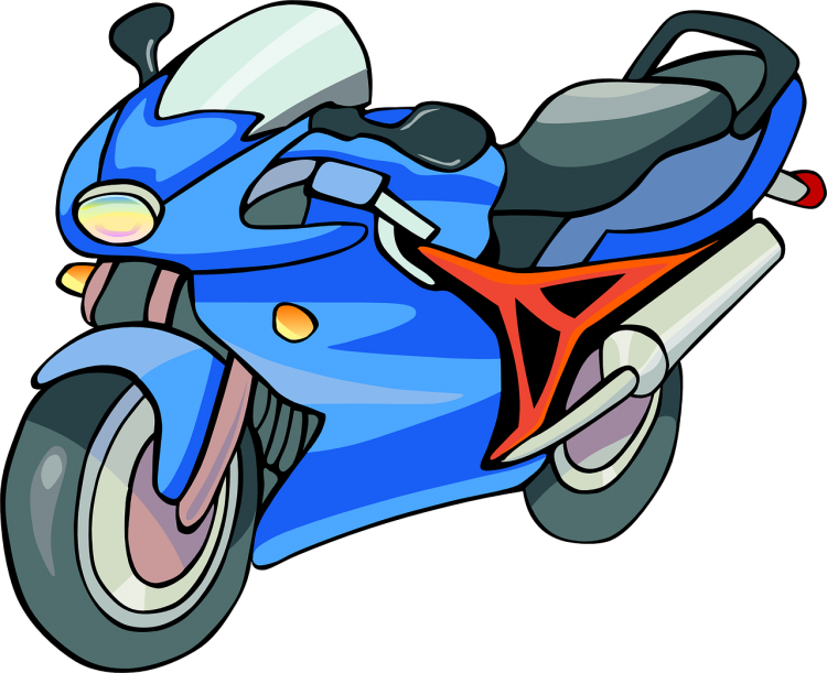 Мотоцикл рисунок для детей