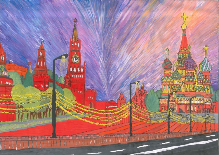 Москва рисунок для детей