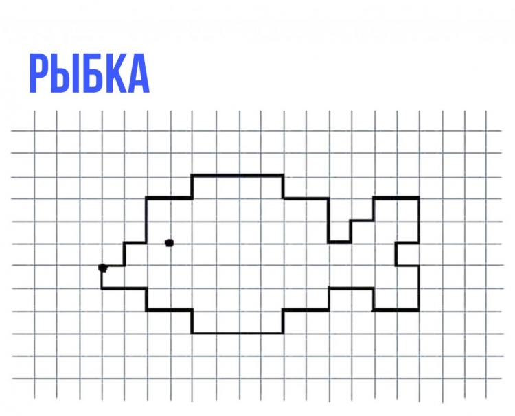 Графический диктант рыба