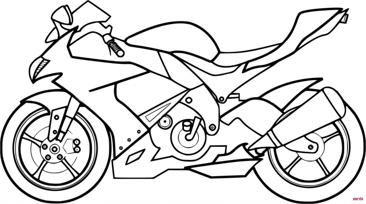 Мотоцикл для срисовки легкие