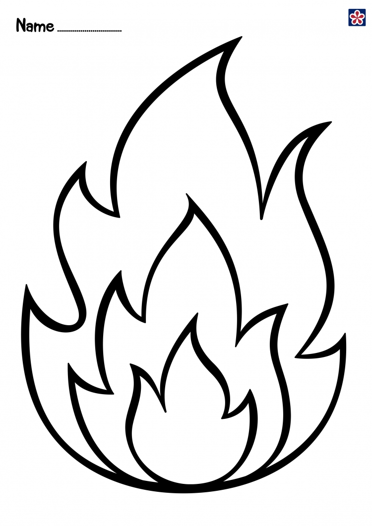 Рисунки для срисовки лёгкие огонь