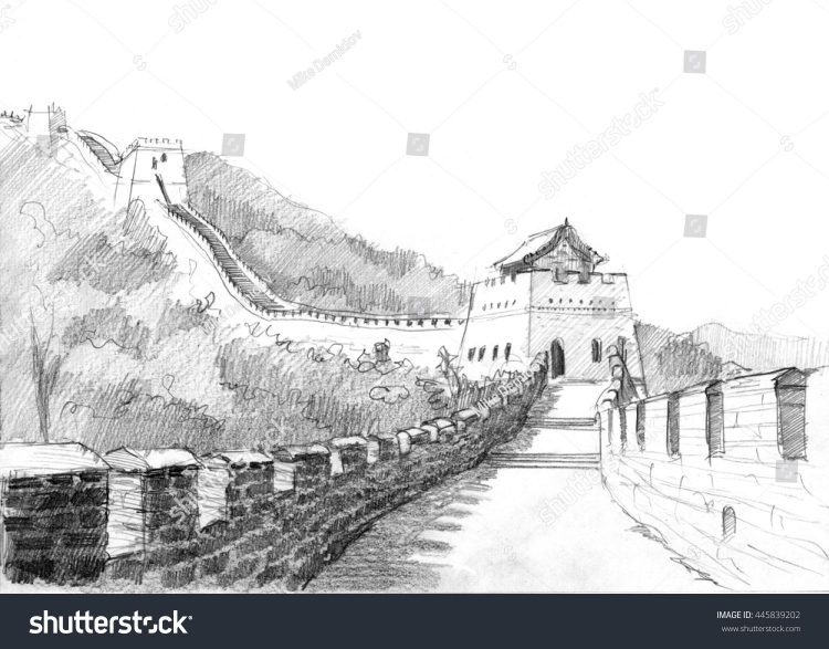 Великая китайская стена контур