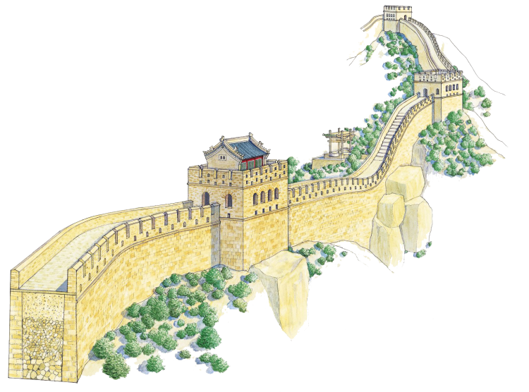 Великая китайская стена схема